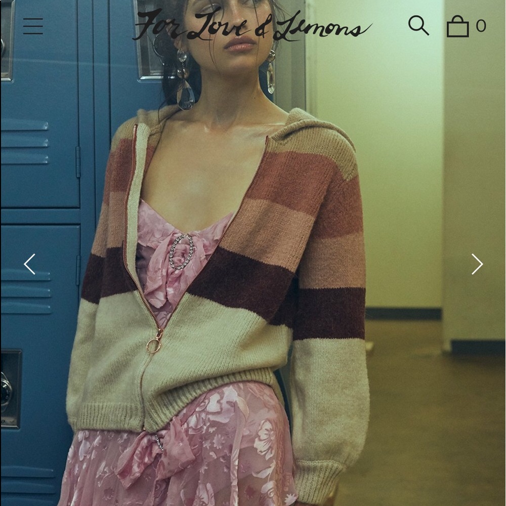 For Love & Lemons Knit in Rose Gold